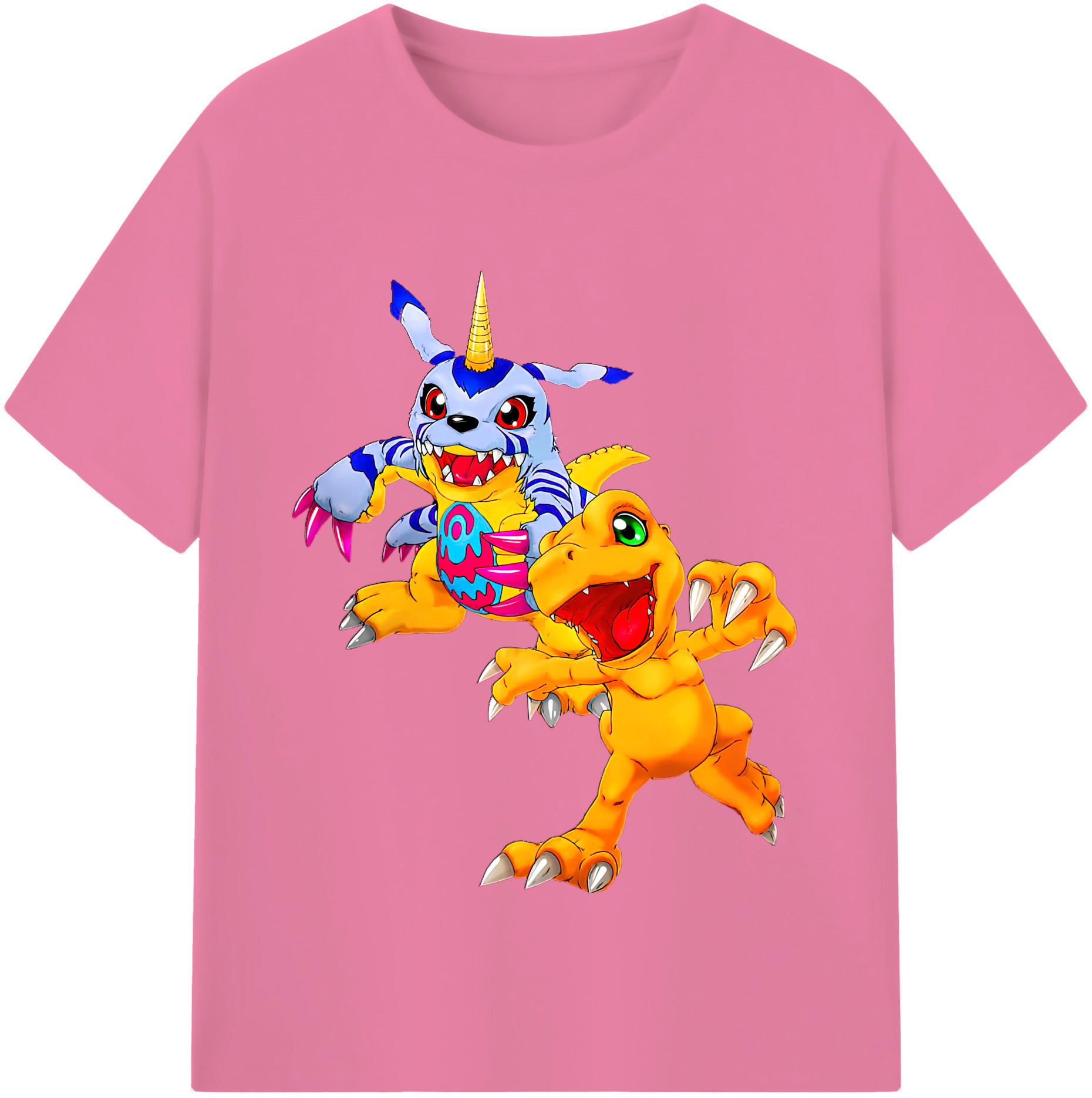 （画像用） Digimon デジタルモンスター/デジモン 綿100％半袖Tシャツ（フロントプリント）
